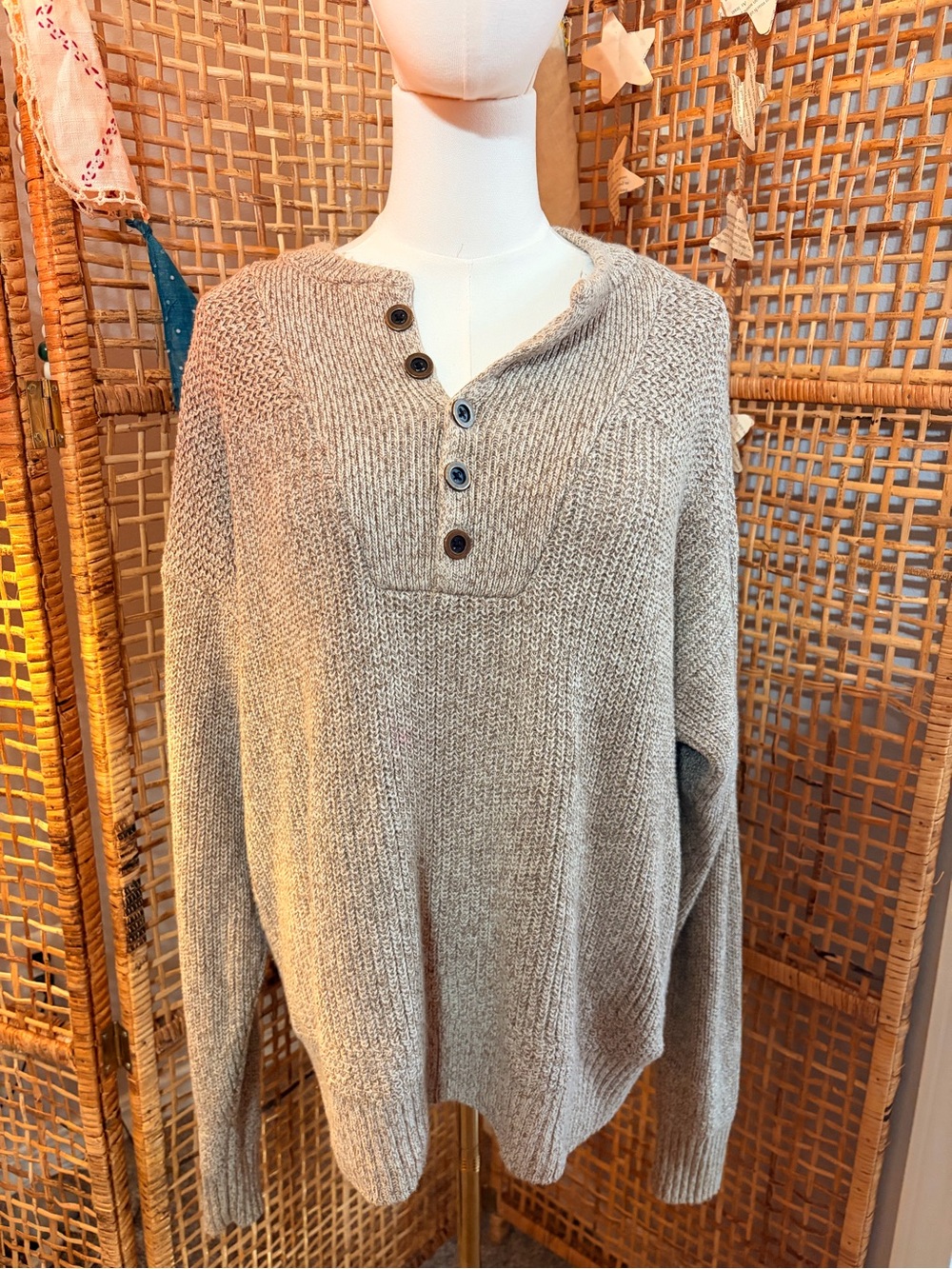 RedHead Henley Sweater - Taupe